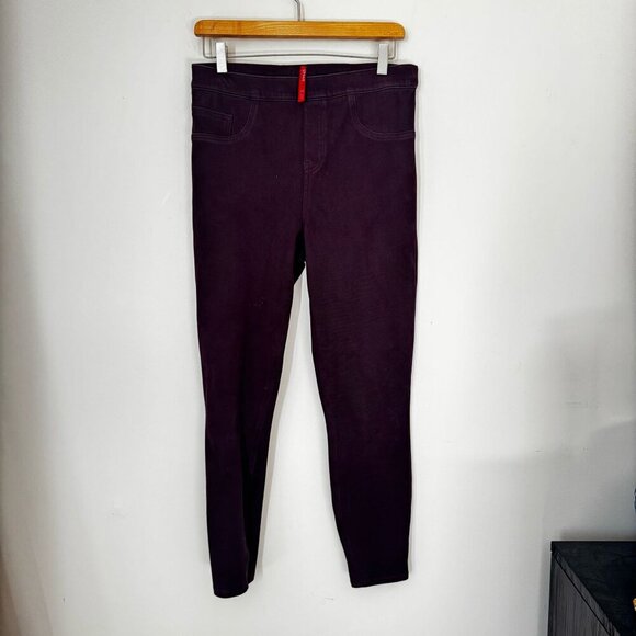SPANX BURGANDY size L leggings - Picture 1 of 5